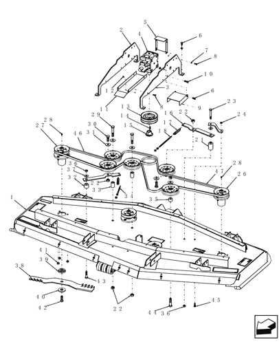 john deere 72 inch mower deck parts diagram