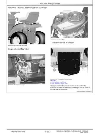 john deere e110 parts diagram