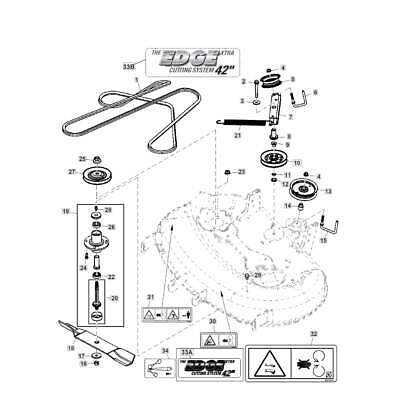 john deere freedom 42 mulching deck parts diagram