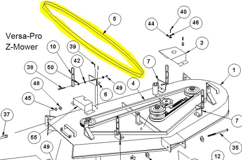 john deere gt235 48c mower deck parts diagram