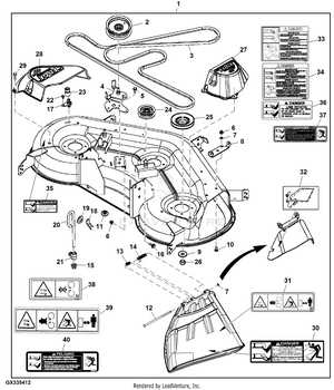 john deere l120 steering parts diagram