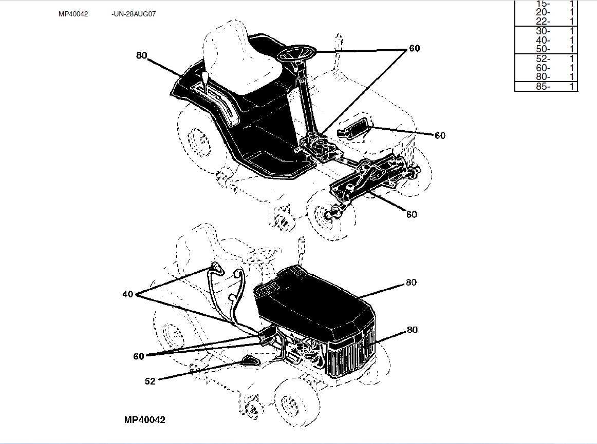 john deere lx172 parts diagram