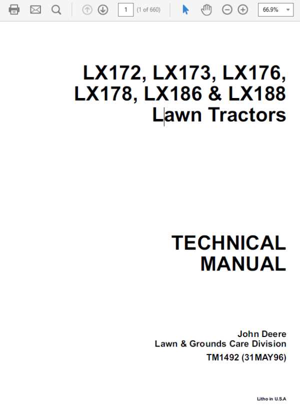 john deere lx176 parts diagram