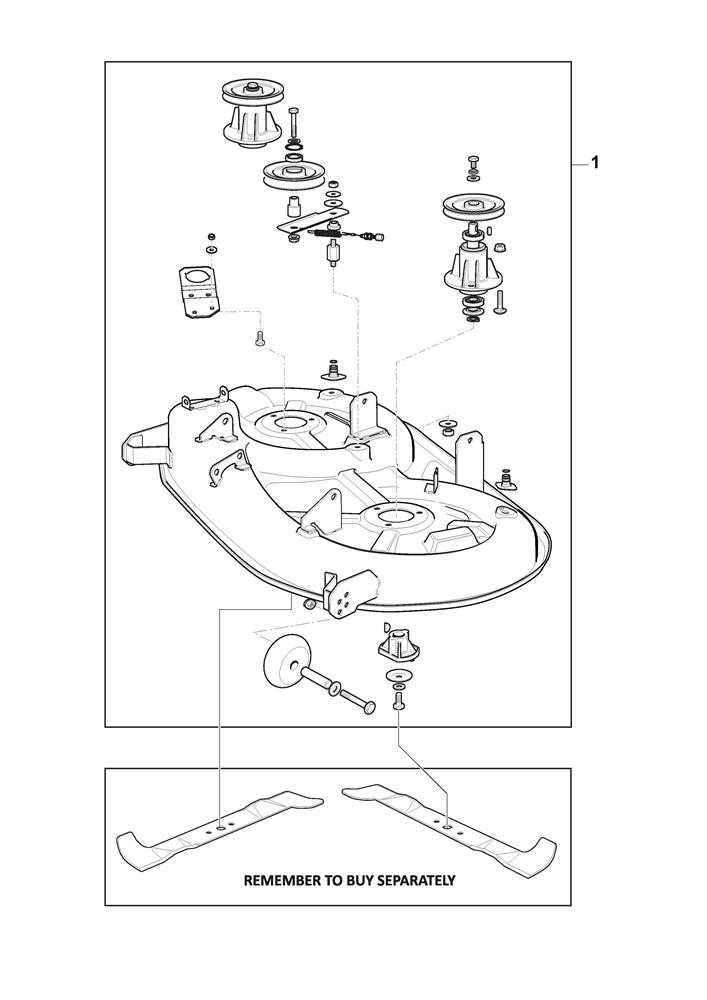 john deere x300 42 inch mower deck parts diagram