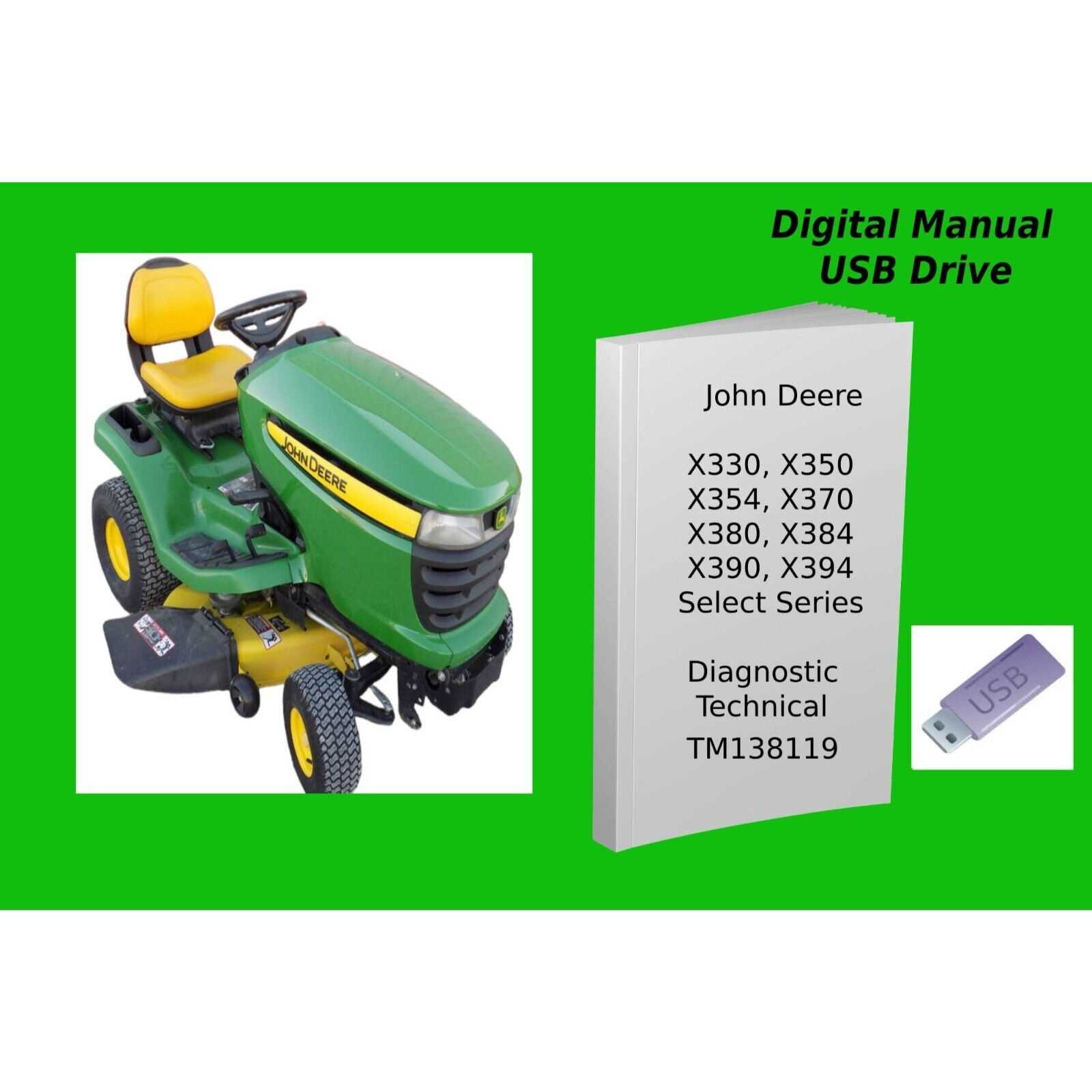 john deere x380 parts diagram