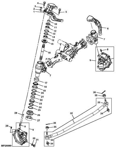 john deere x585 parts diagram