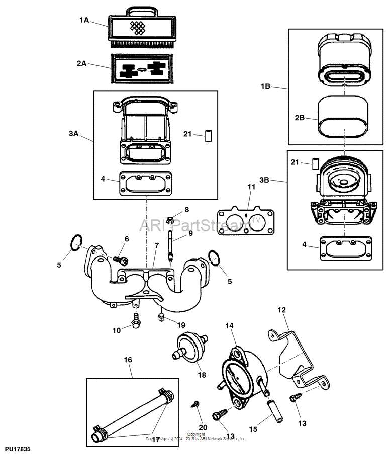 john deere z245 parts diagram