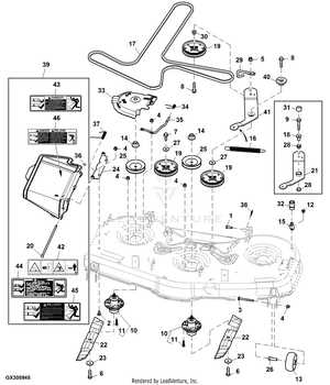 john deere z525e parts diagram