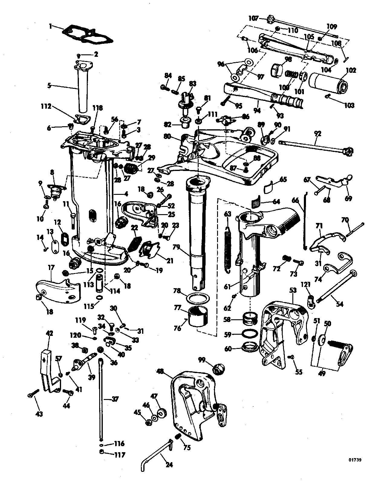 johnson 25 hp outboard parts diagram