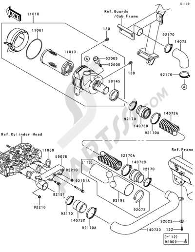 kawasaki mule 4010 parts diagram