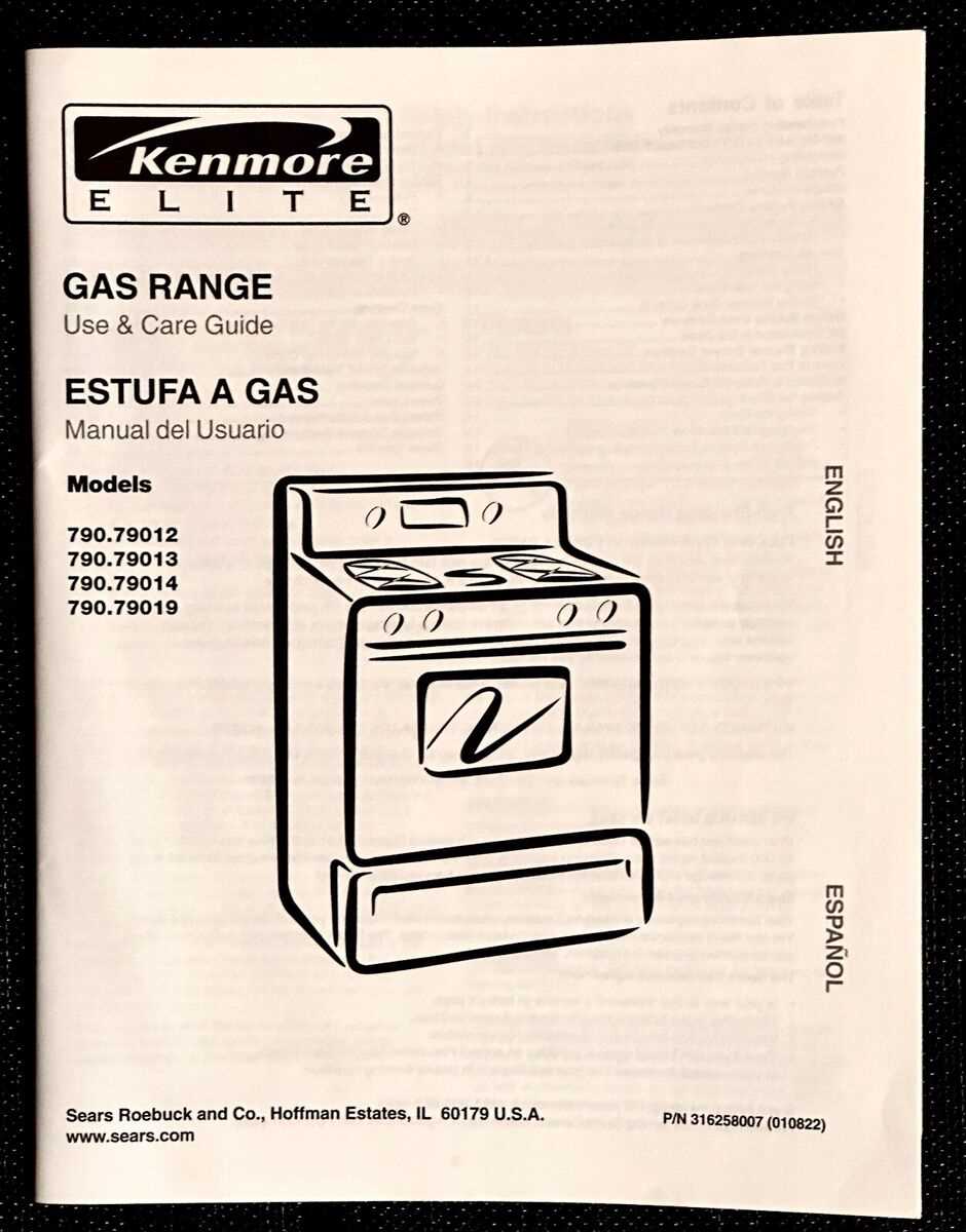 kenmore electric range model 790 parts diagram