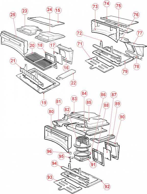 king pellet stove parts diagram