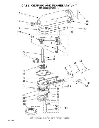 kitchenaid blender parts diagram