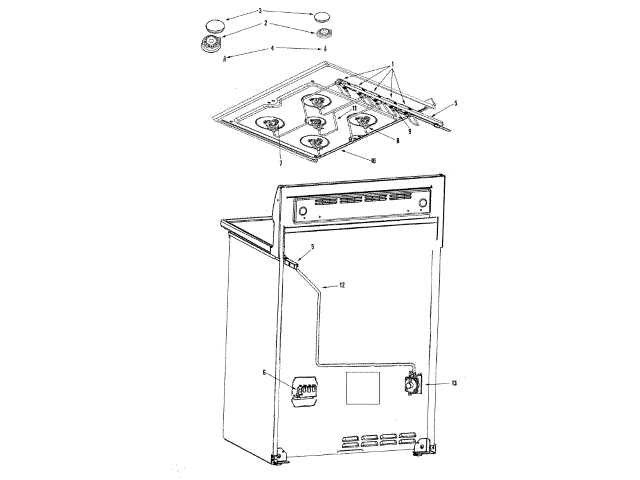 kitchenaid gas range parts diagram