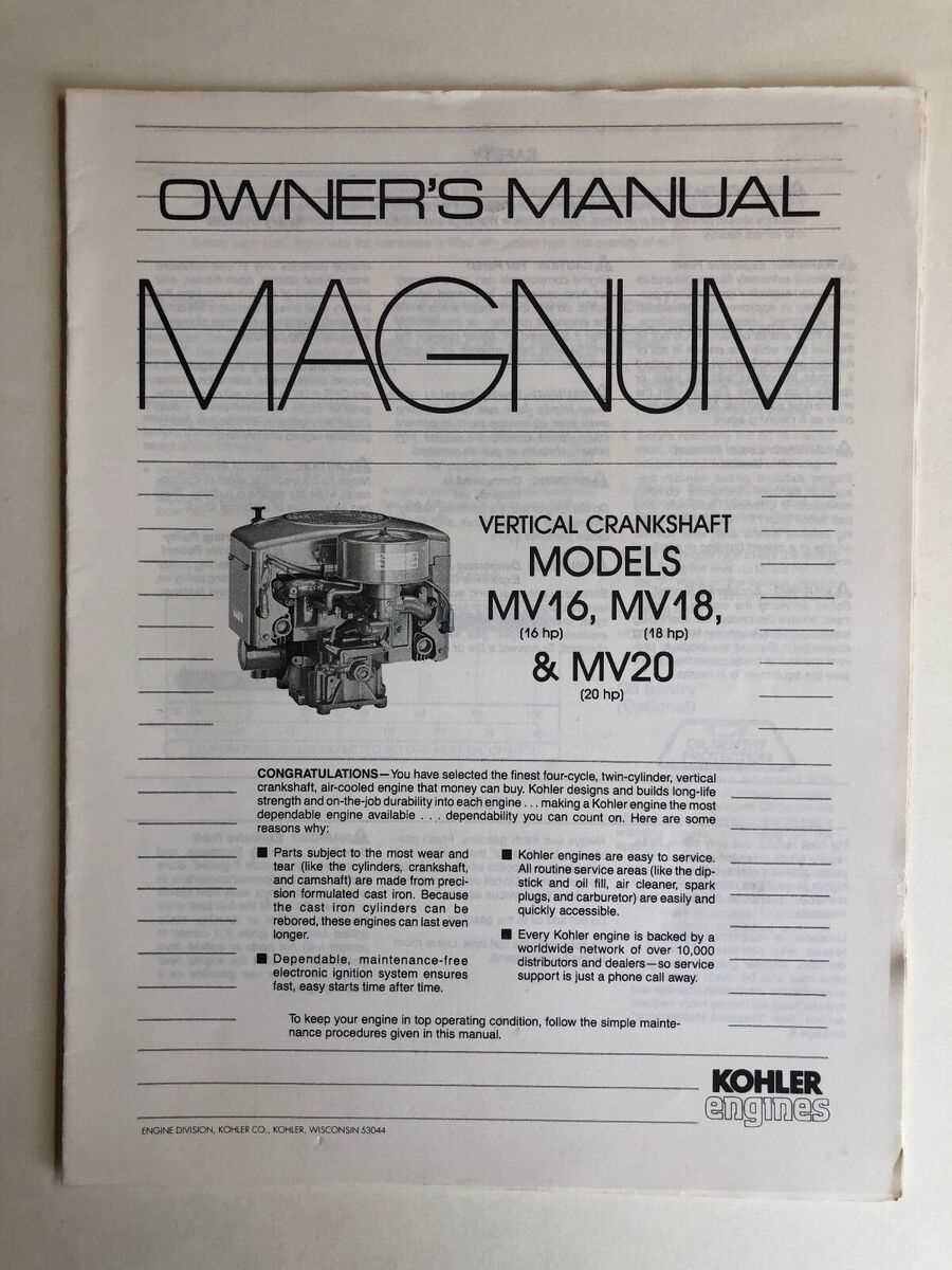 kohler cv16s parts diagram