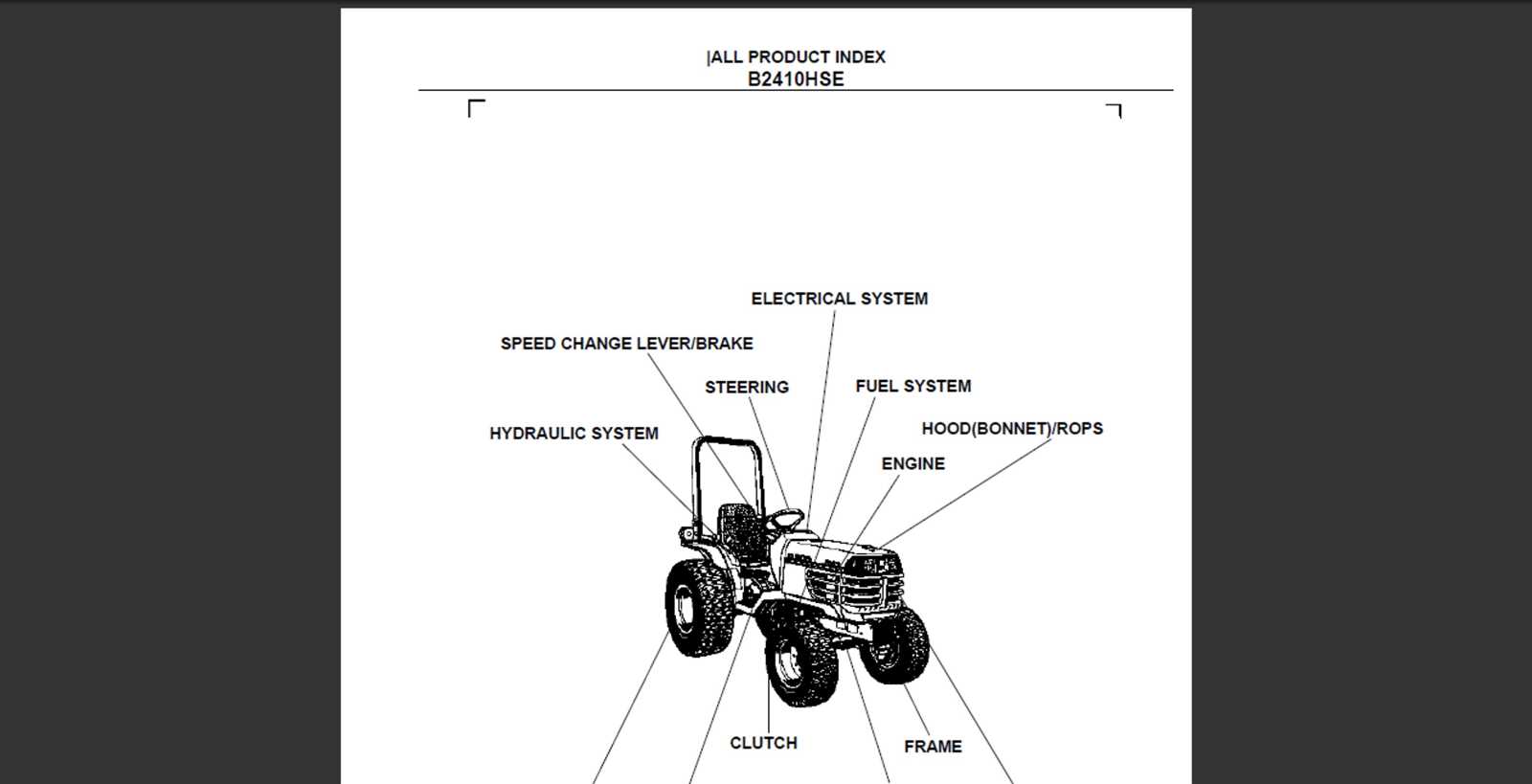 kubota b2650 parts diagram