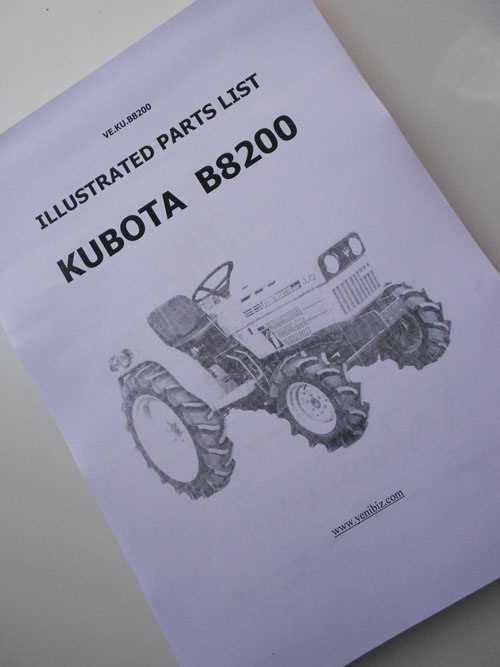 kubota b8200 parts diagram