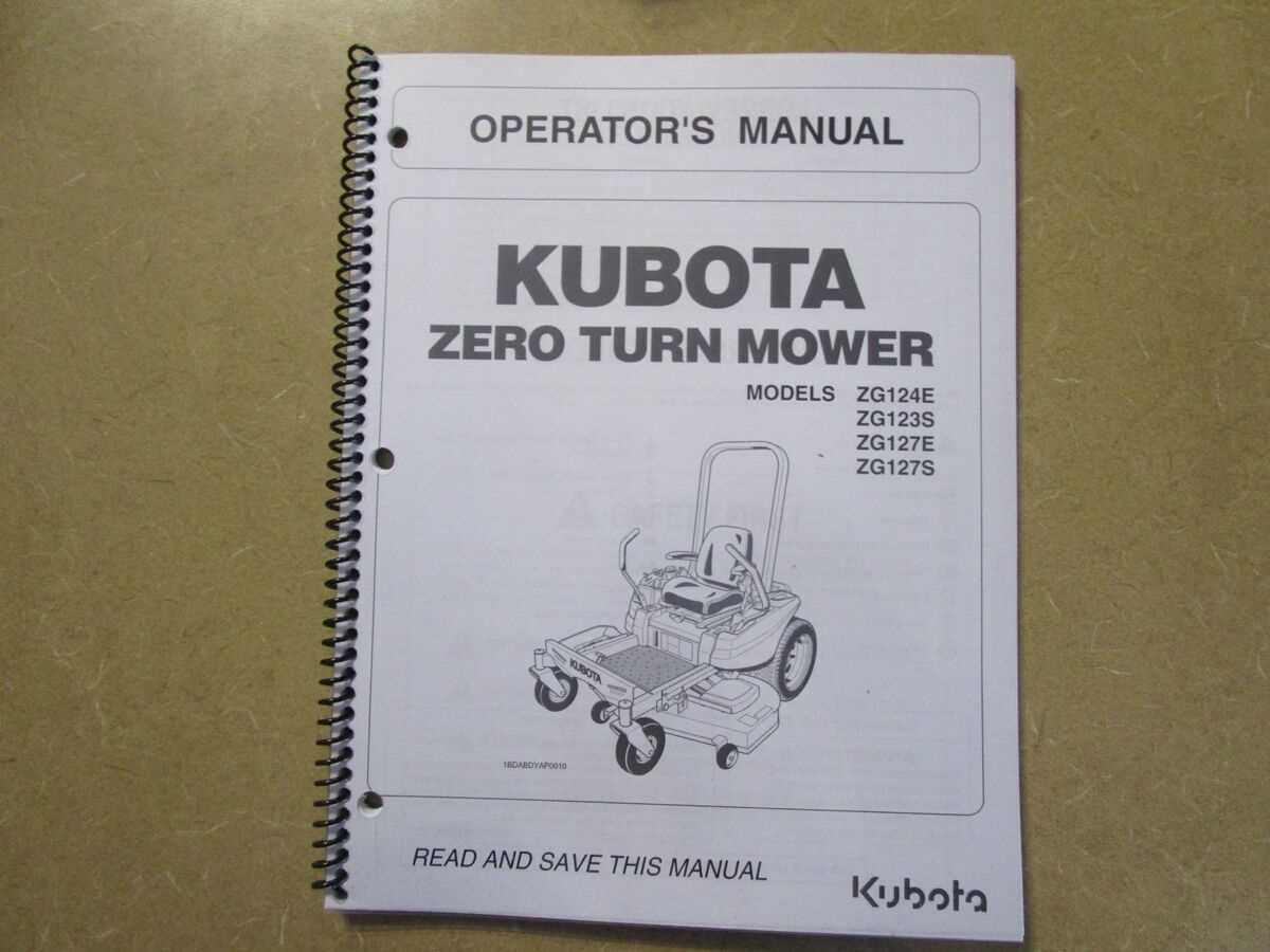 kubota zg124e parts diagram