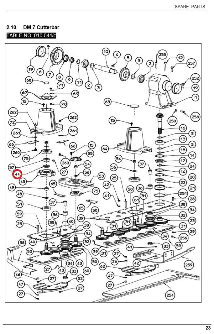 kuhn gmd 600 disc mower parts diagram