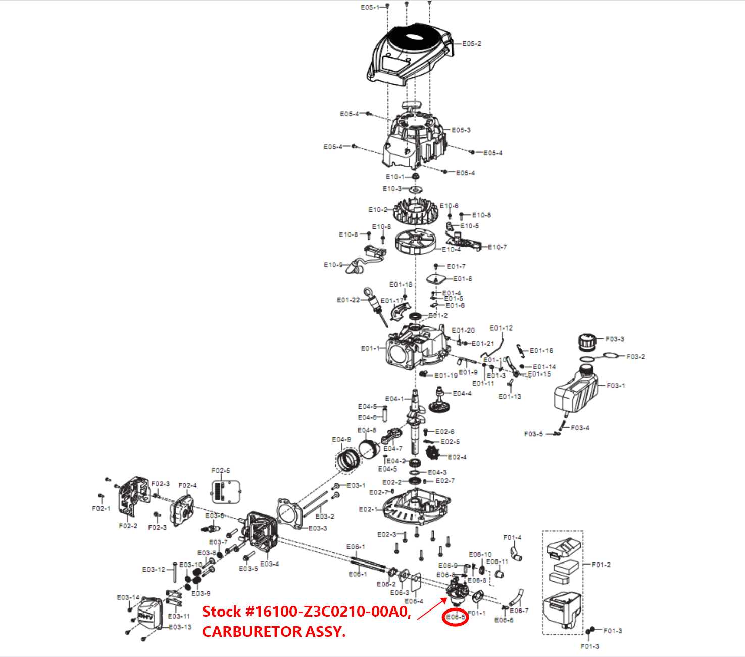 lawn mower carburetor parts diagram