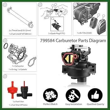 lawn mower carburetor parts diagram