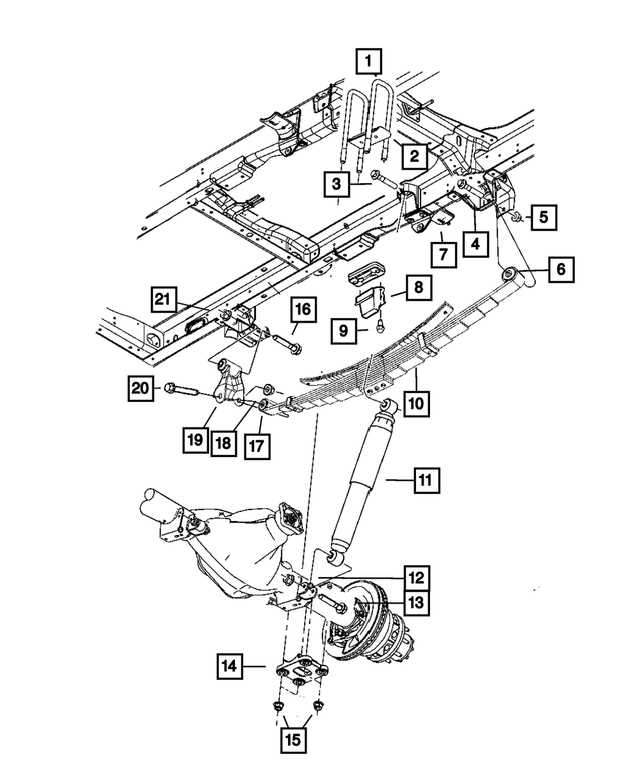 leaf spring parts diagram