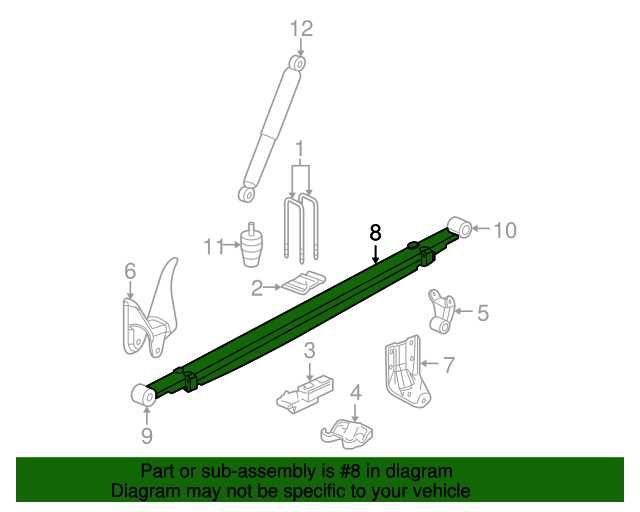 leaf spring parts diagram