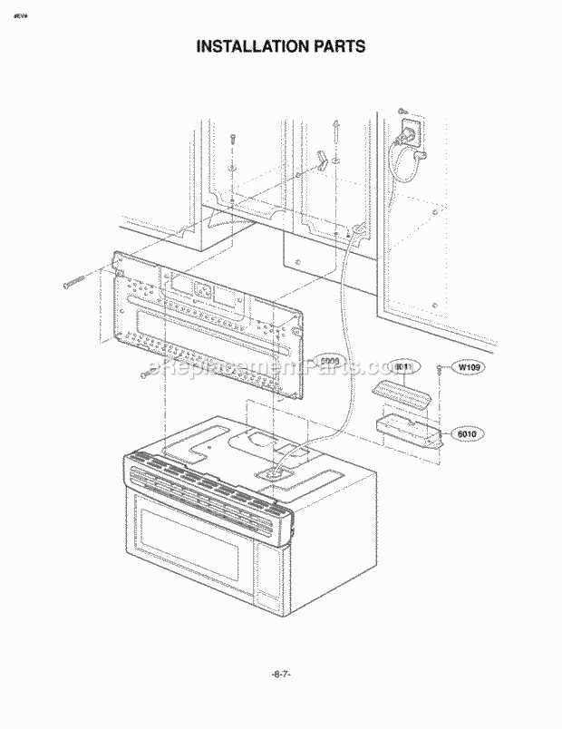 lg microwave parts diagram