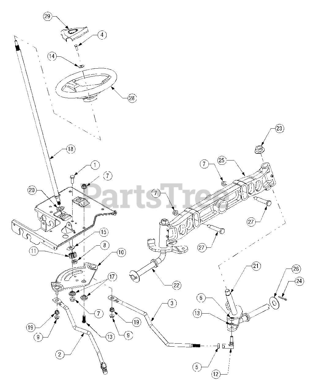 lt1045 cub cadet parts diagram