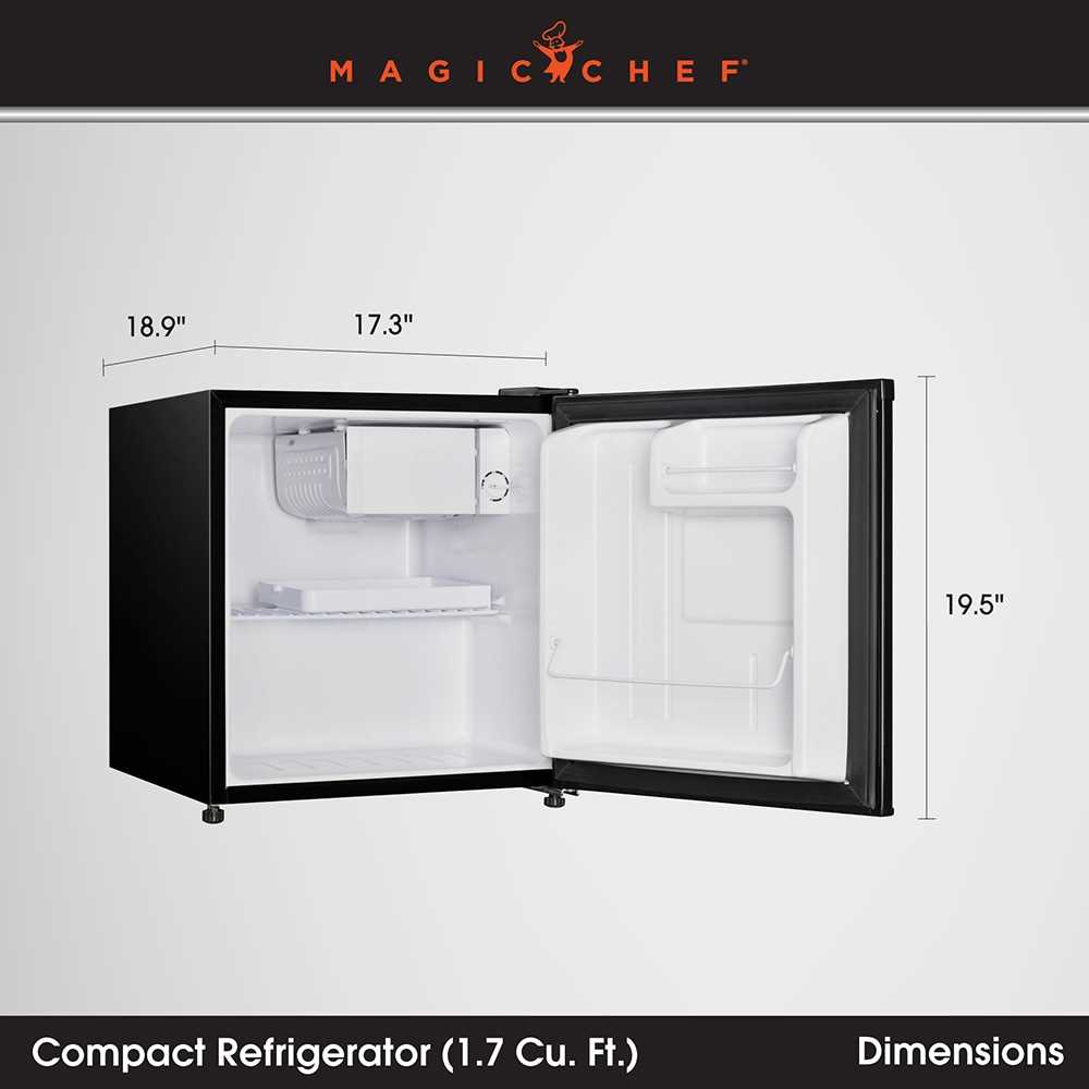 magic chef mini refrigerator parts diagram