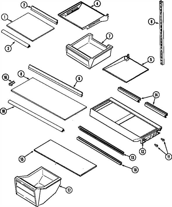 magic chef refrigerator parts diagram