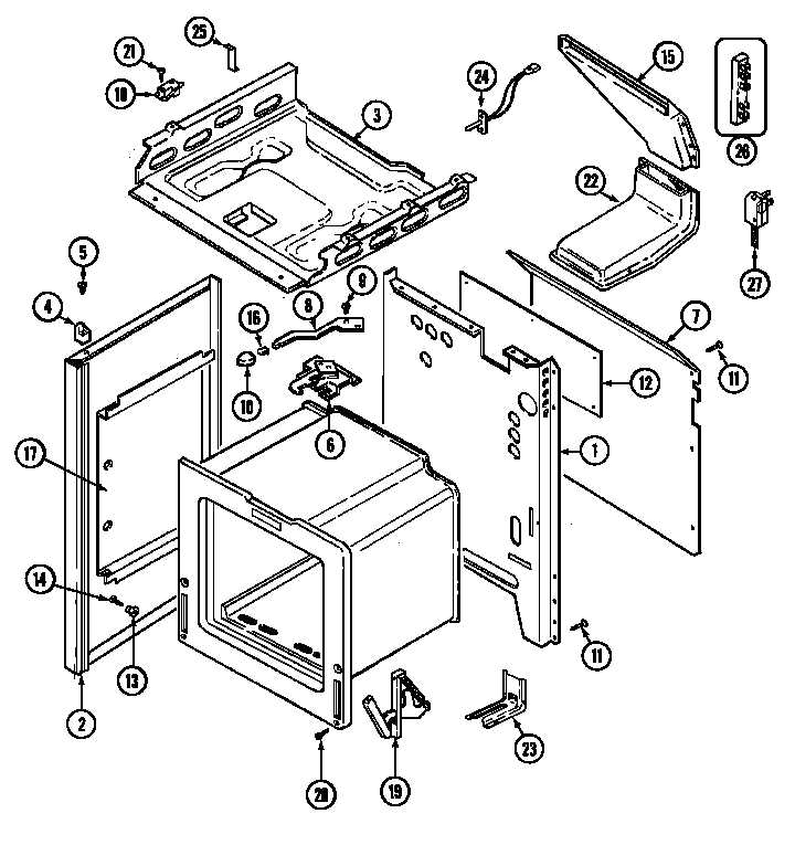 magic chef refrigerator parts diagram