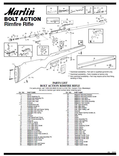 marlin 60 parts diagram