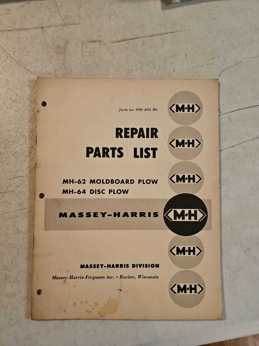 massey ferguson plow parts diagram