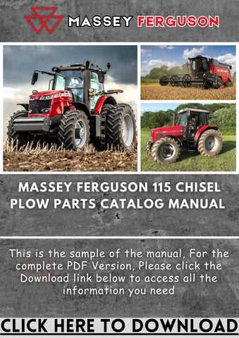 massey ferguson plow parts diagram