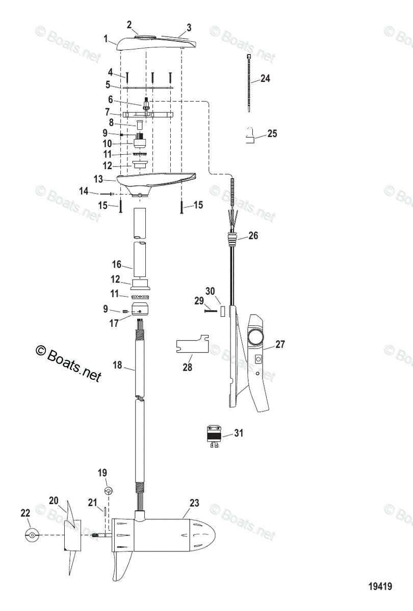 motorguide trolling motor parts diagram