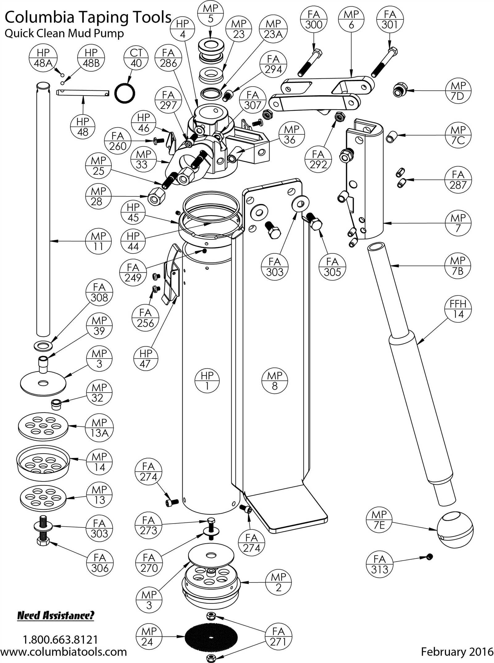 mud buddy parts diagram