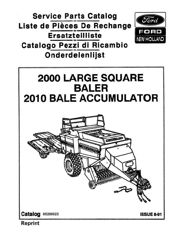 new holland baler parts diagram