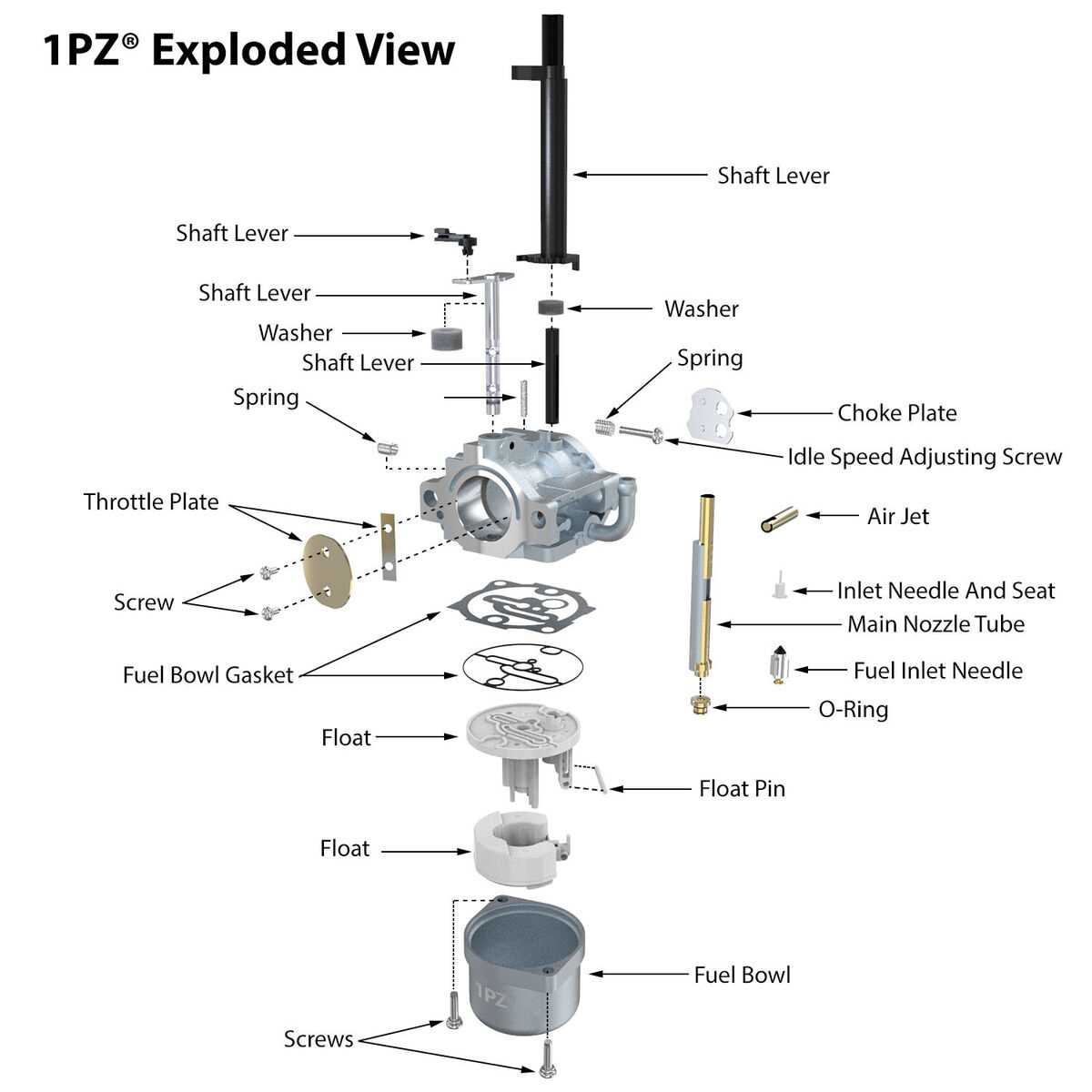 nikki carb parts diagram