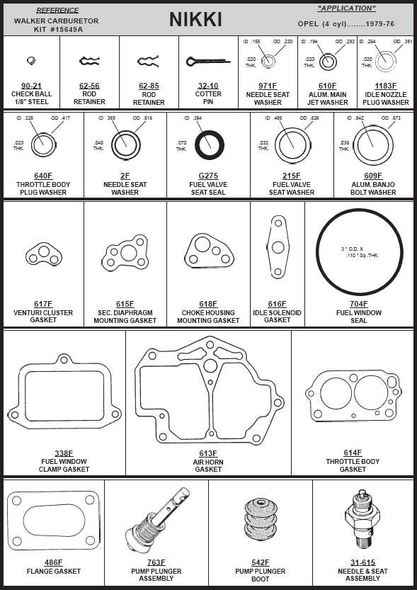 nikki carburetor parts diagram