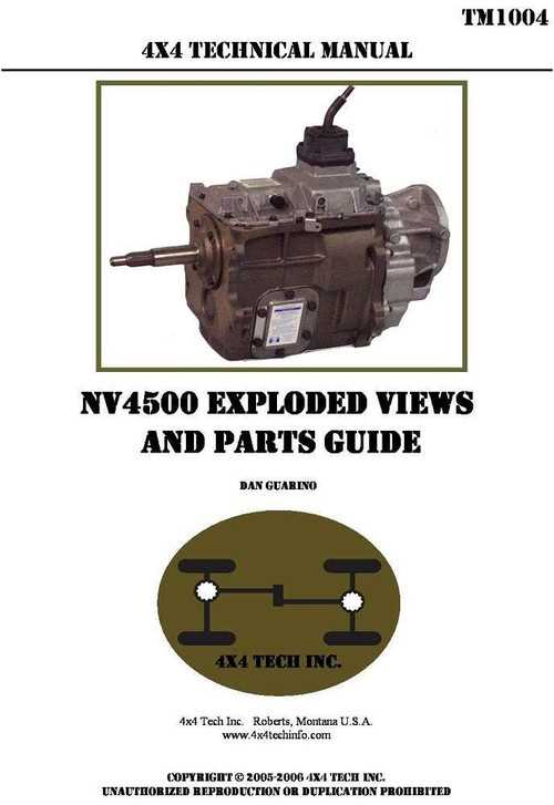 nv4500 parts diagram