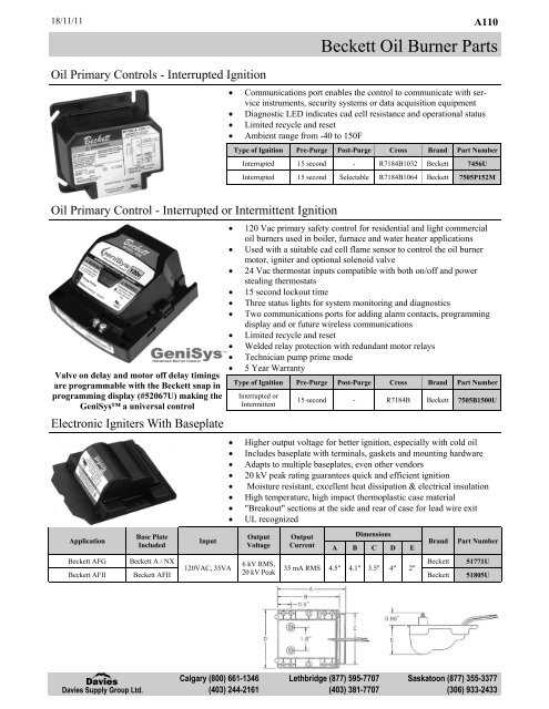 oil burner parts diagram