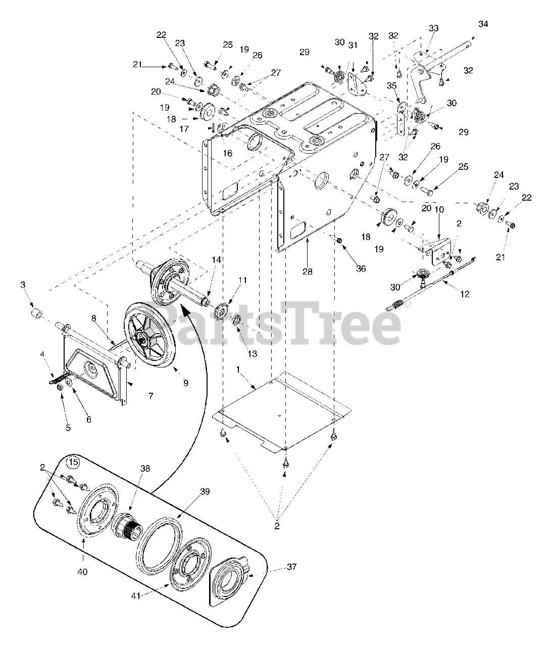 old ariens snowblower parts diagram