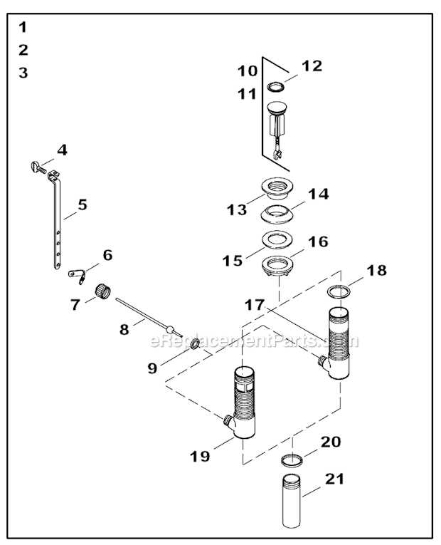 old kohler faucet parts diagram