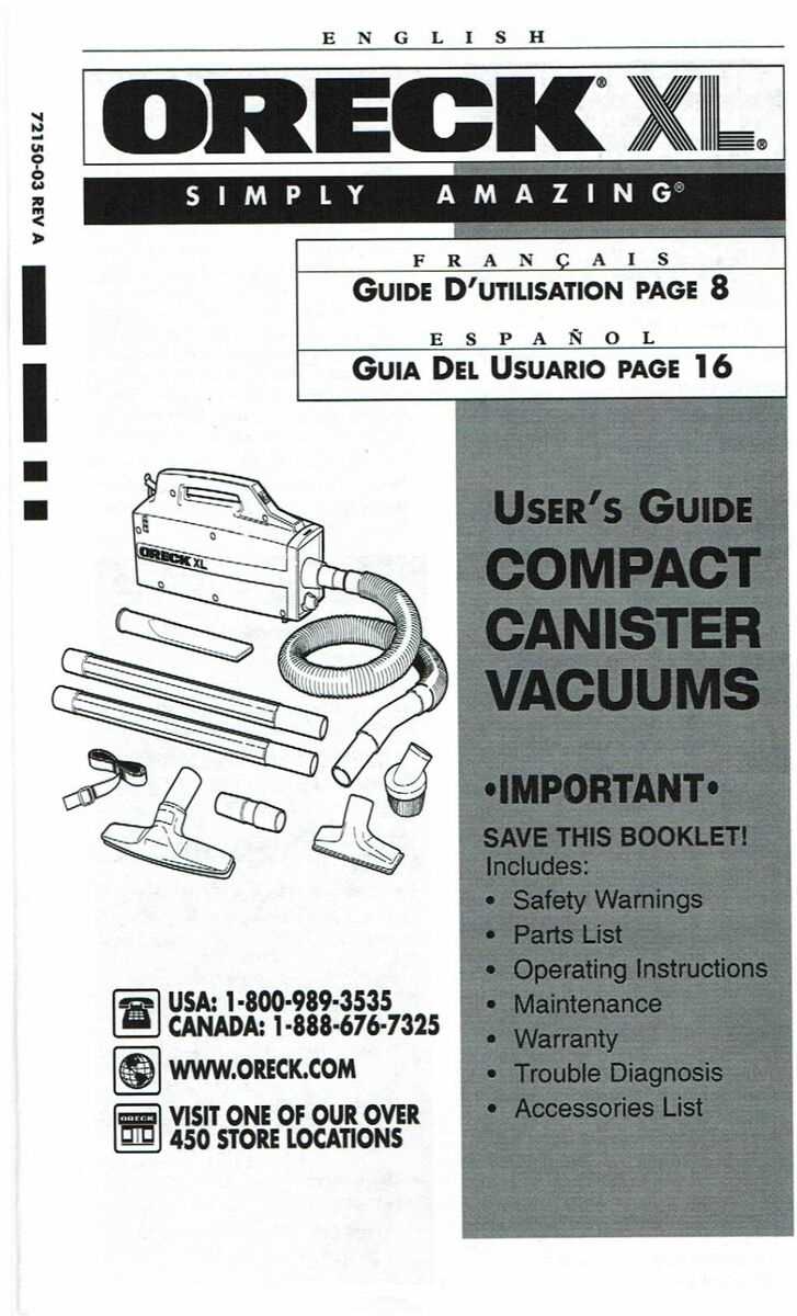 oreck vacuum parts diagram