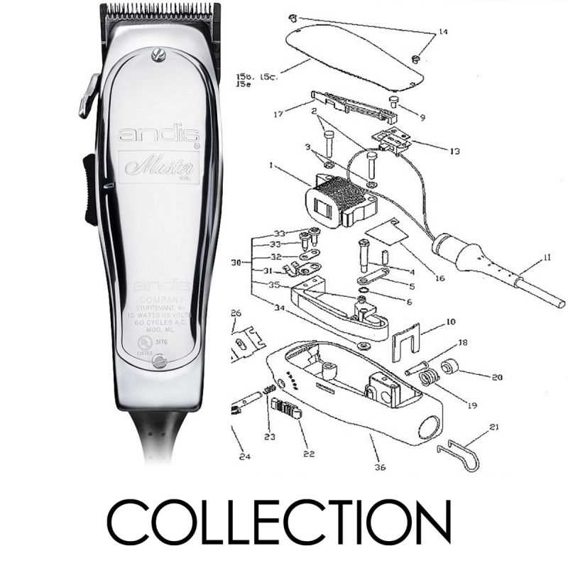 oster clipper parts diagram