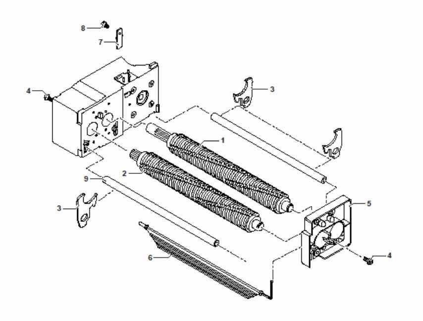 paper shredder parts diagram