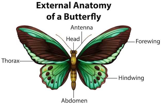 parts of a butterfly diagram