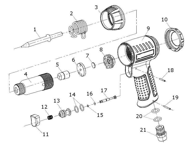 parts of a hammer diagram