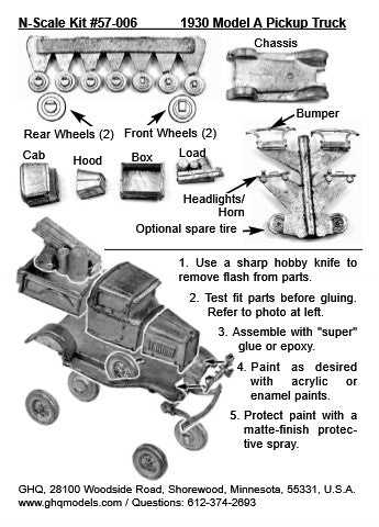 parts of a pickup truck diagram